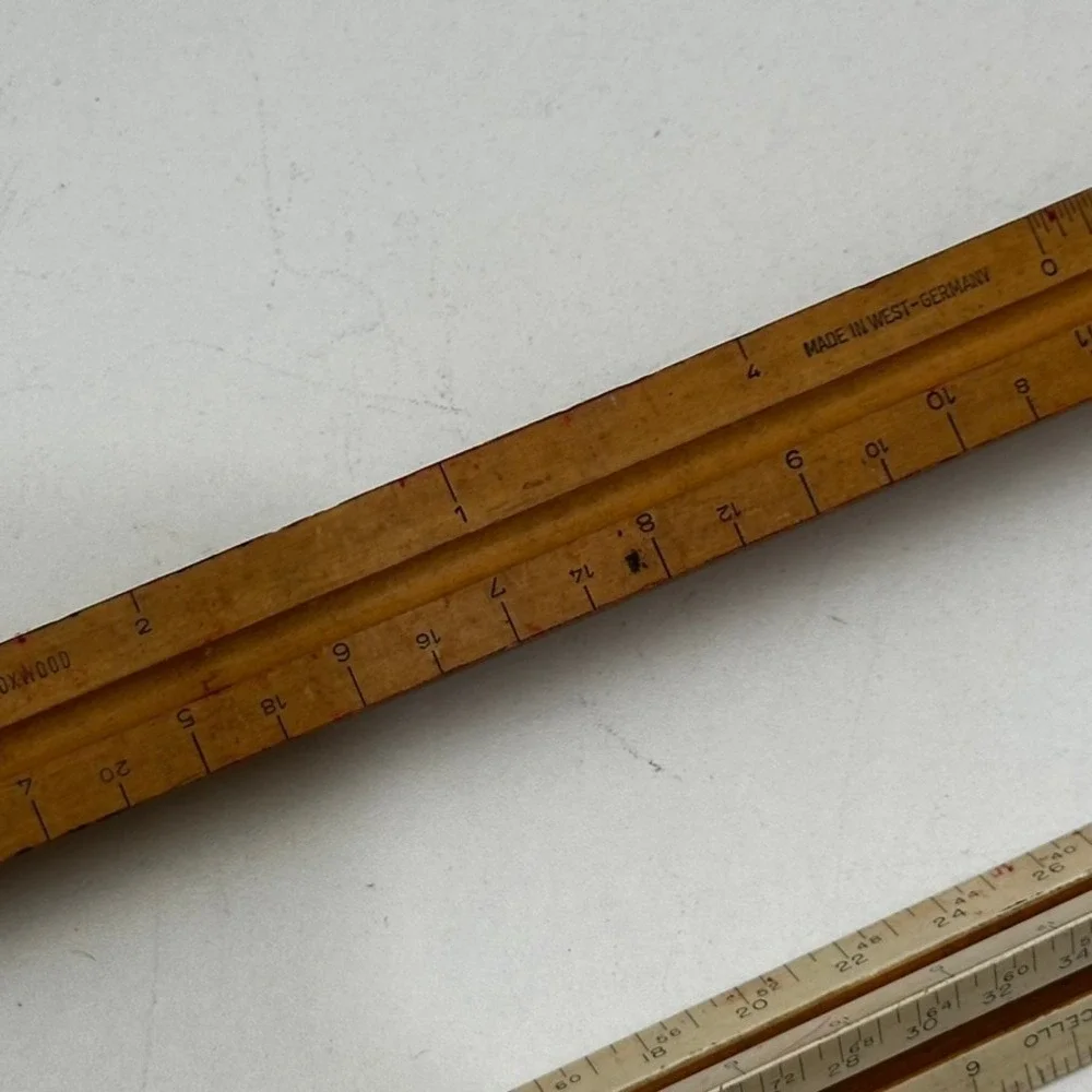 Vintage Pickett Dietzgen ExcelloTriangular Scale Ruler Lot of 3 Architects